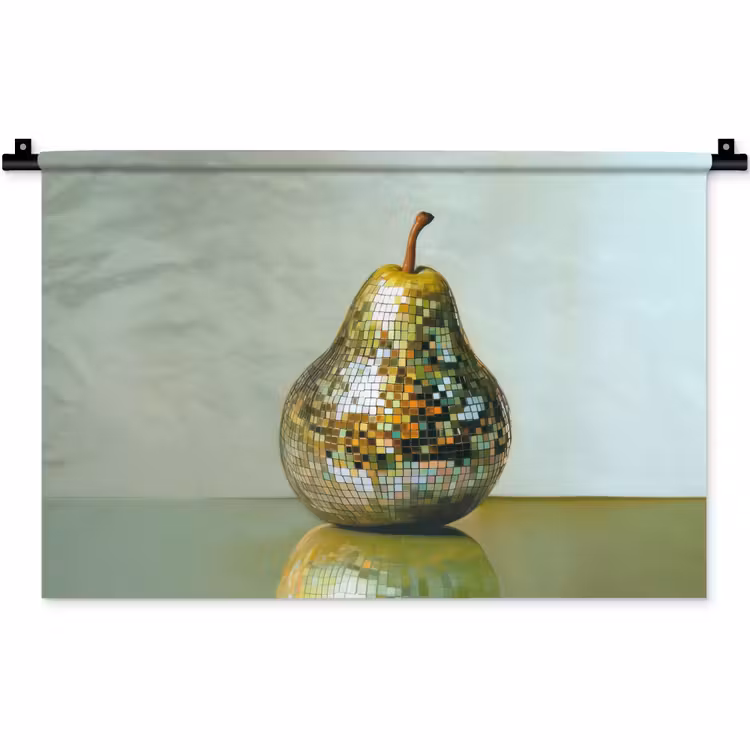 Fruit - Disco - Art - Glitter Wandkleed katoen klein -zz3d