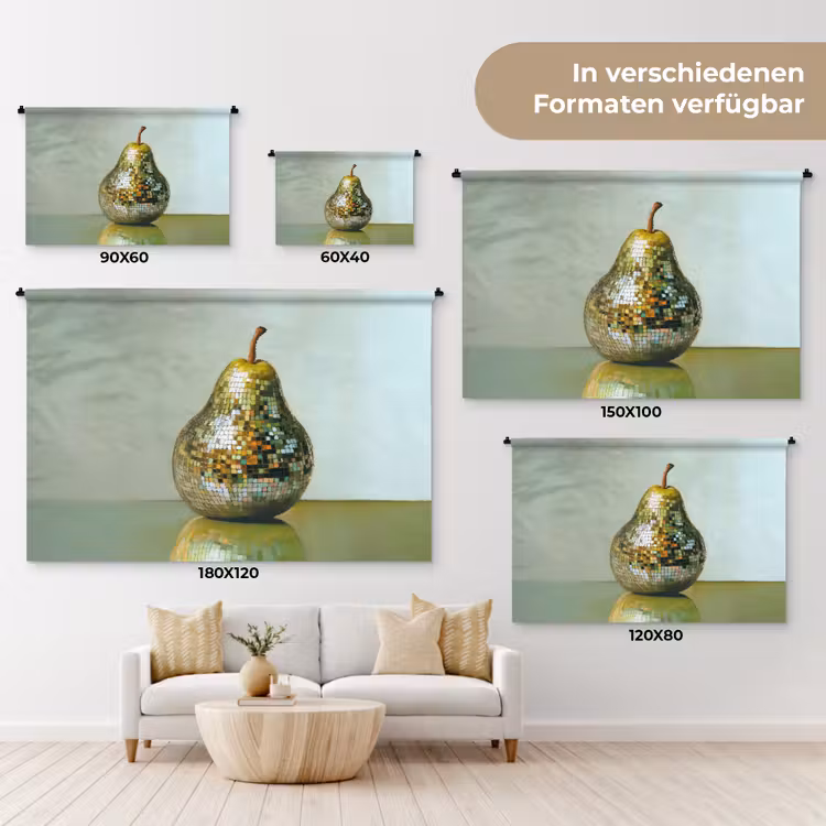 Fruit - Disco - Art - Glitter Wandkleed katoen klein -tsfeer8_DE