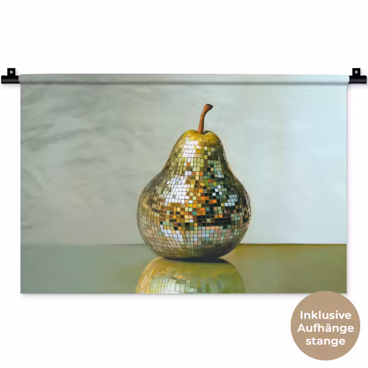 Fruit - Disco - Art - Glitter Wandkleed katoen klein -t3d_DE