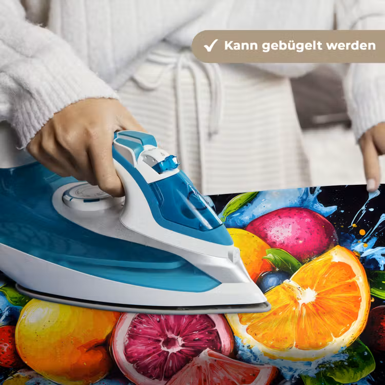 Fruit - Graffiti - Kleurrijk - Sinaasappel - Aardbei - Abstract Wandkleed katoen klein -tsfeer9_DE