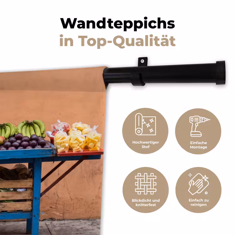 Wandteppich - Obst – Kar – Straße - Fruit - Kar - Straat Wandkleed katoen klein