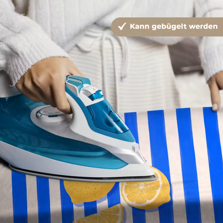 Fruit - Citroen - Zomer - Geel - Blauw Wandkleed katoen klein -tsfeer9_DE