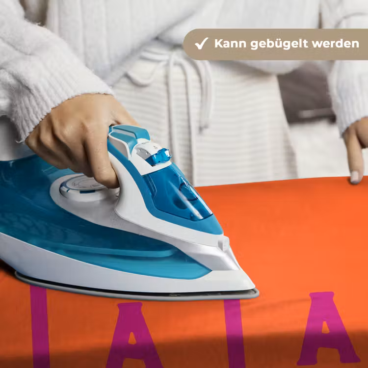 Oh la la - Oranje - Roze - Scheeflettertype Wandkleed katoen klein -tsfeer9_DE
