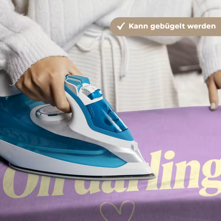 Oh darling - Hart - Paars Wandkleed katoen klein -tsfeer9_DE