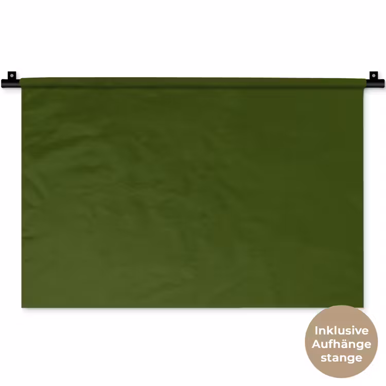 Olive - Drab - Groen Wandkleed katoen klein 269 -t3d_DE