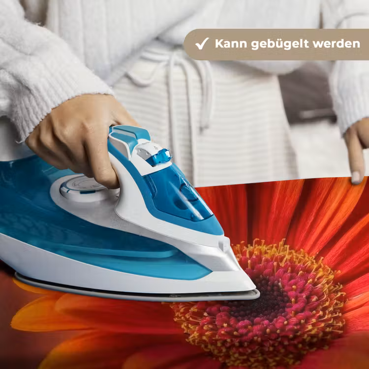 Oranje - Gerbera - Intens Wandkleed katoen klein -tsfeer9_DE