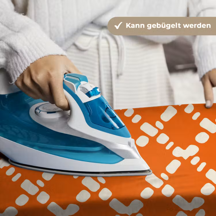 Oranje - Ruitpatroon - Wit Wandkleed katoen klein 269 -tsfeer9_DE