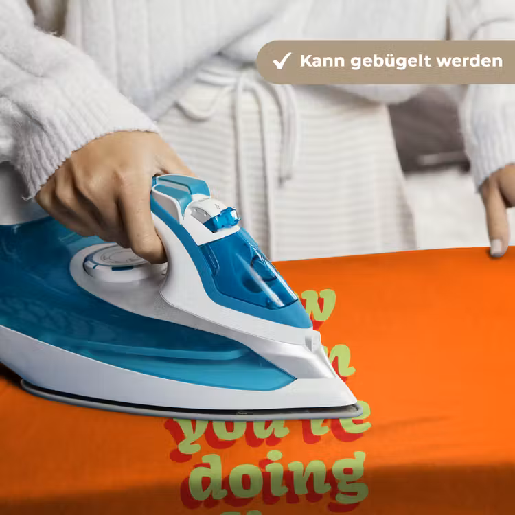 Oranje - Slow down you're doing fine - Retro Wandkleed katoen klein -tsfeer9_DE