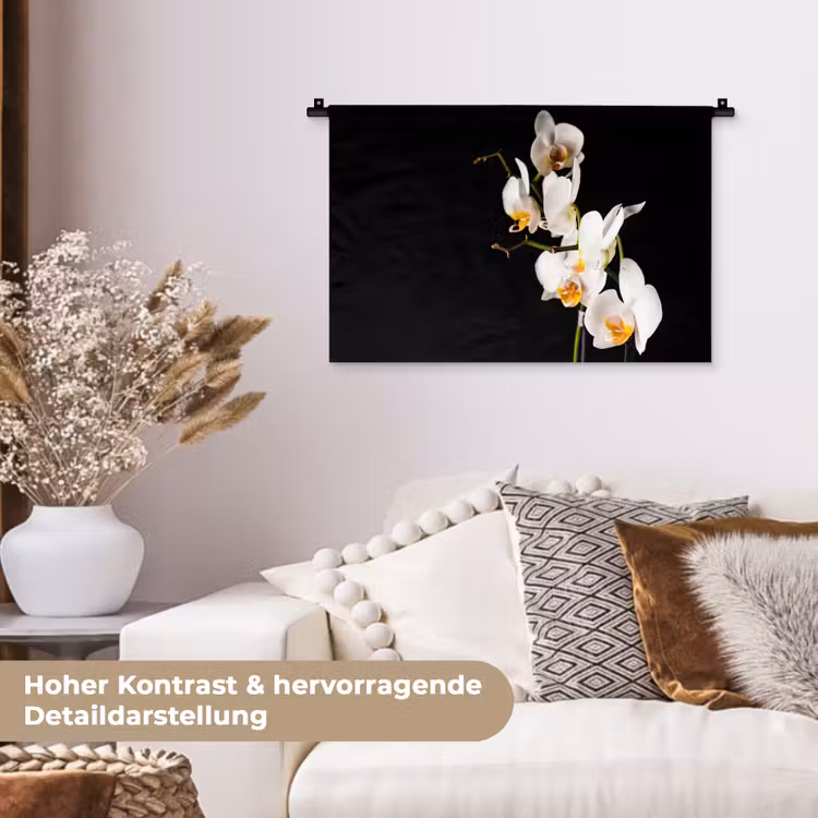 Orchidee - Bloemen - Planten - Botanisch Wandkleed katoen klein -tsfeer1_DE