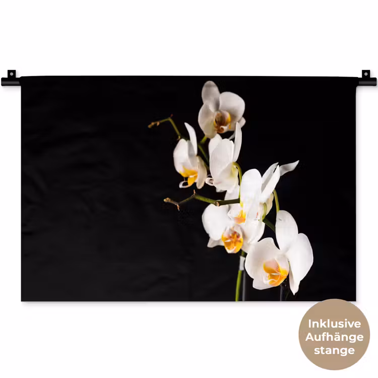 Orchidee - Bloemen - Planten - Botanisch Wandkleed katoen klein -t3d_DE
