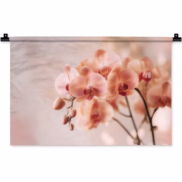 Orchidee - Bloemen - Roze - Bloemblaadjes Wandkleed katoen klein -zz3d