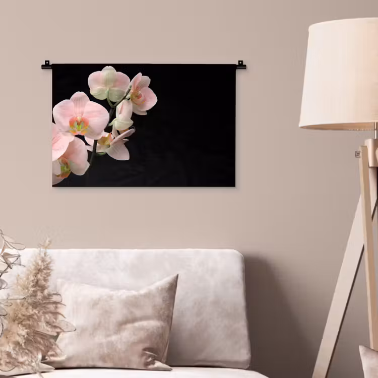 Orchidee - Bloemen - Roze - Stilleven - Flora Wandkleed katoen klein -sfeer4