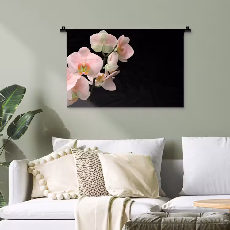 Orchidee - Bloemen - Roze - Stilleven - Flora Wandkleed katoen klein -sfeer7