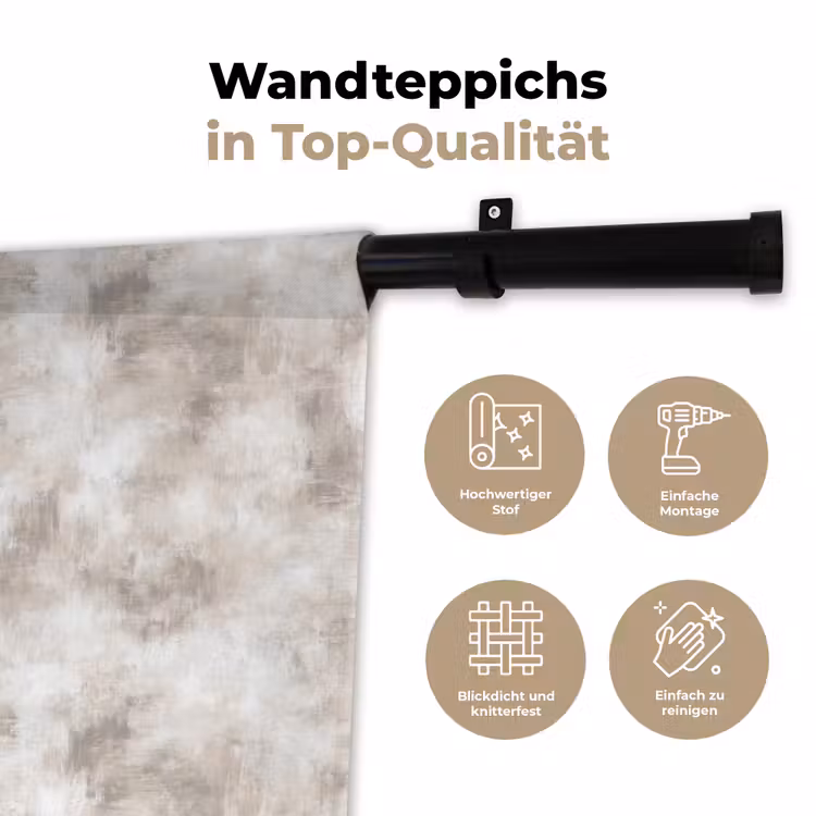 Organisch - Patroon - Gemêleerd Wandkleed katoen klein 269 -tsfeer2_DE