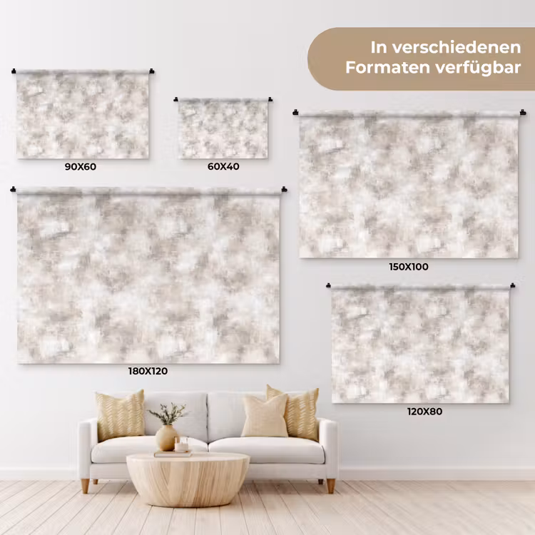 Organisch - Patroon - Gemêleerd Wandkleed katoen klein 269 -tsfeer8_DE