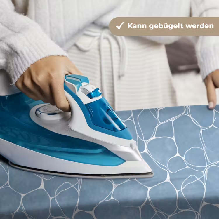 Organisch - Patroon - Blauw Wandkleed katoen klein 269 -tsfeer9_DE