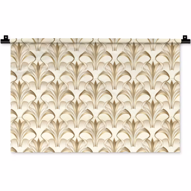 Ornament - Barok - Goud Wandkleed katoen klein 269 -zz3d