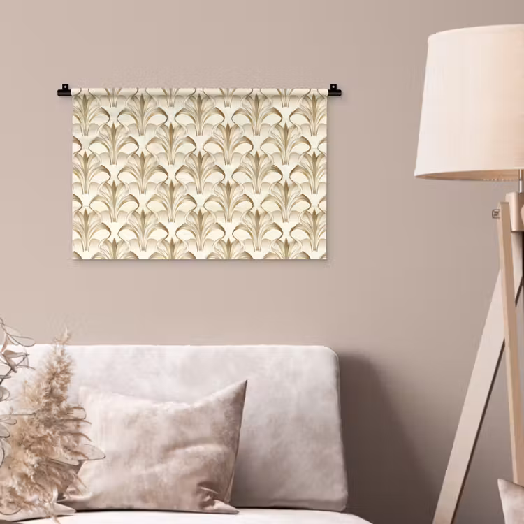 Ornament - Barok - Goud Wandkleed katoen klein 269 -sfeer4