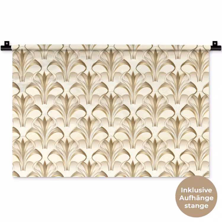 Ornament - Barok - Goud Wandkleed katoen klein 269 -t3d_DE