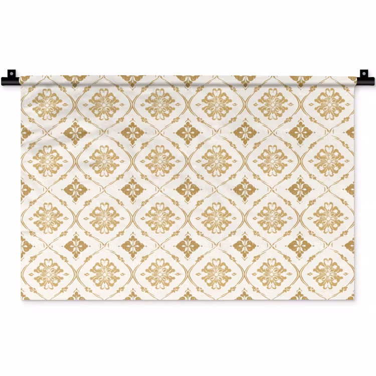 Ornament - Klassiek - Goud Wandkleed katoen klein 269 -zz3d