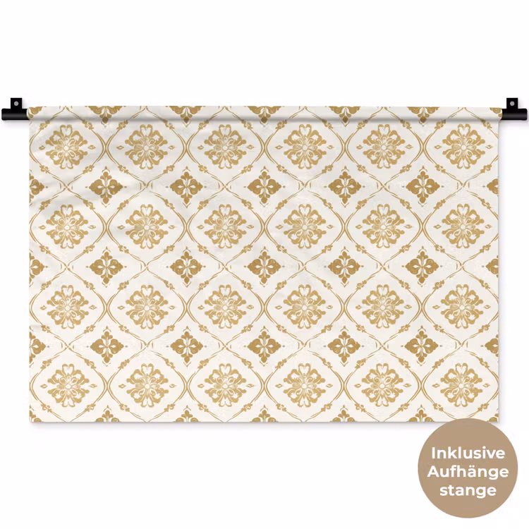 Ornament - Klassiek - Goud Wandkleed katoen klein 269 -t3d_DE