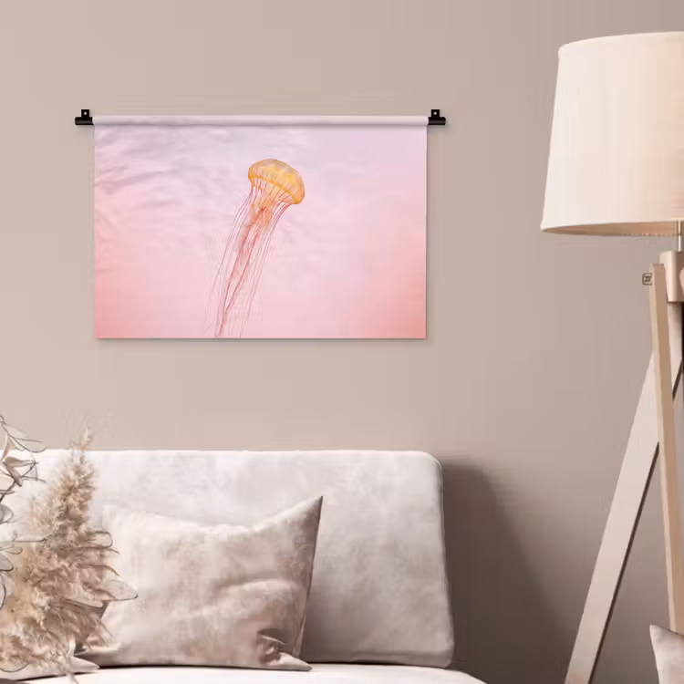 Sierlijk - Kwal - Roze Wandkleed katoen klein -sfeer4