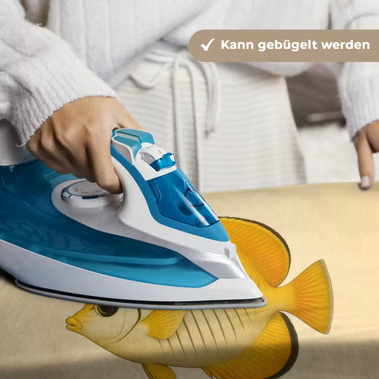 Ovaal - Vis - Geel - Schubben Wandkleed katoen klein -tsfeer9_DE