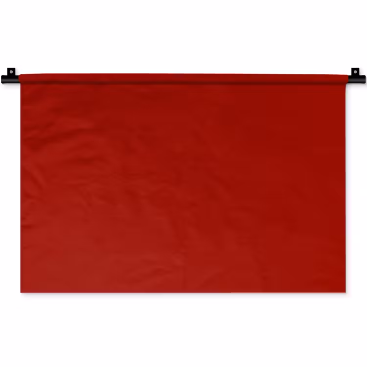 Oxblood - Maroon - Rood Wandkleed katoen klein 269 -zz3d