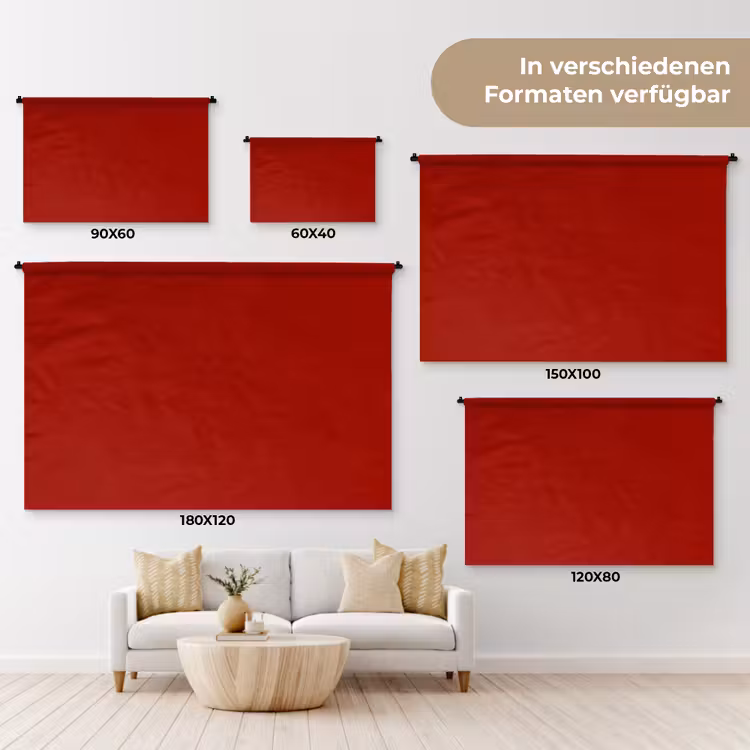 Oxblood - Maroon - Rood Wandkleed katoen klein 269 -tsfeer8_DE