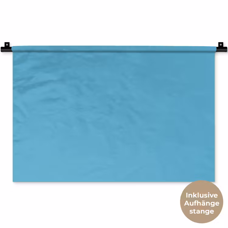 Ocean - Teal - Blauw Wandkleed katoen klein 269 -t3d_DE