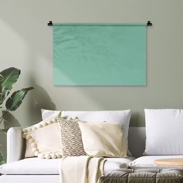 Ocean - Jade - Groen Wandkleed katoen klein 269 -sfeer7