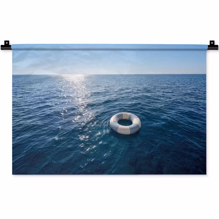 Oceaan - Zwemband - Horizon Wandkleed katoen klein -zz3d