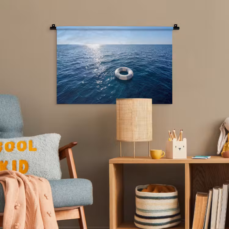 Oceaan - Zwemband - Horizon Wandkleed katoen klein -wsfeer4_kind