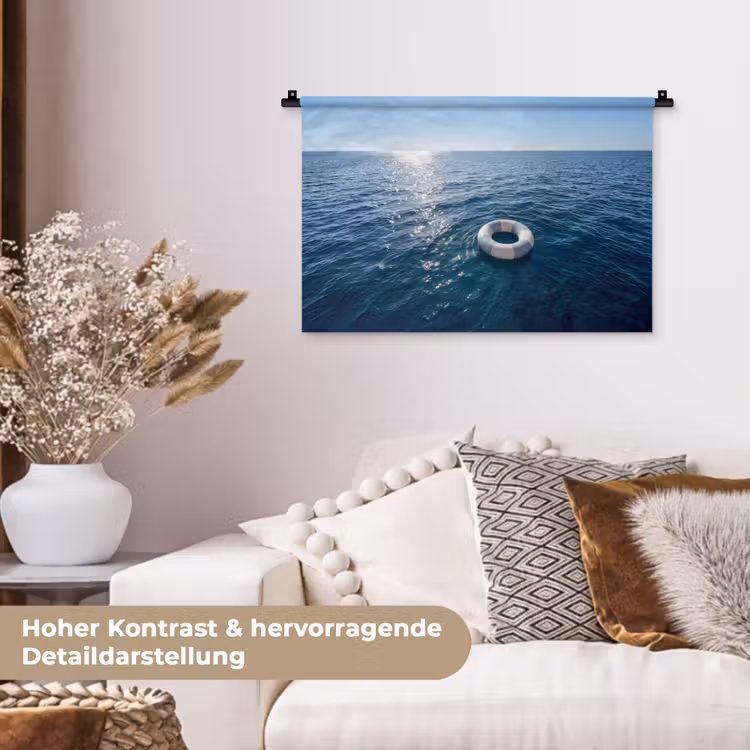 Oceaan - Zwemband - Horizon Wandkleed katoen klein -tsfeer1_DE