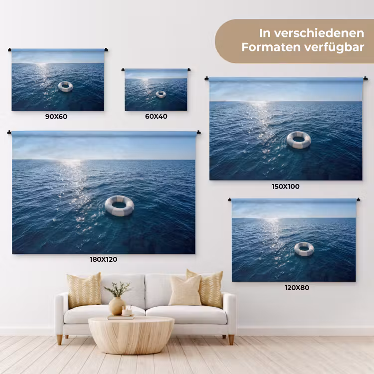 Oceaan - Zwemband - Horizon Wandkleed katoen klein -tsfeer8_DE