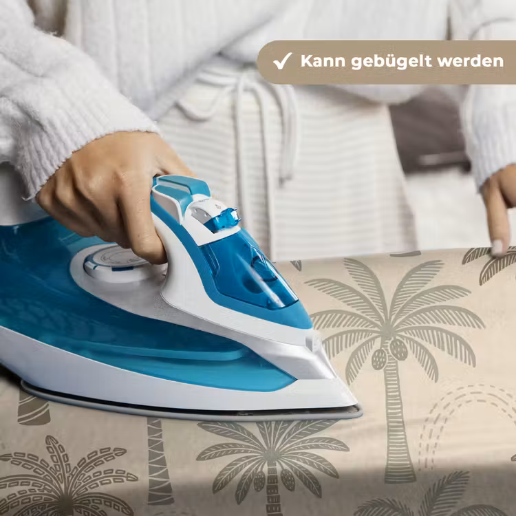 Palmbomen - Patroon - Tropisch - Beige Wandkleed katoen klein -tsfeer9_DE