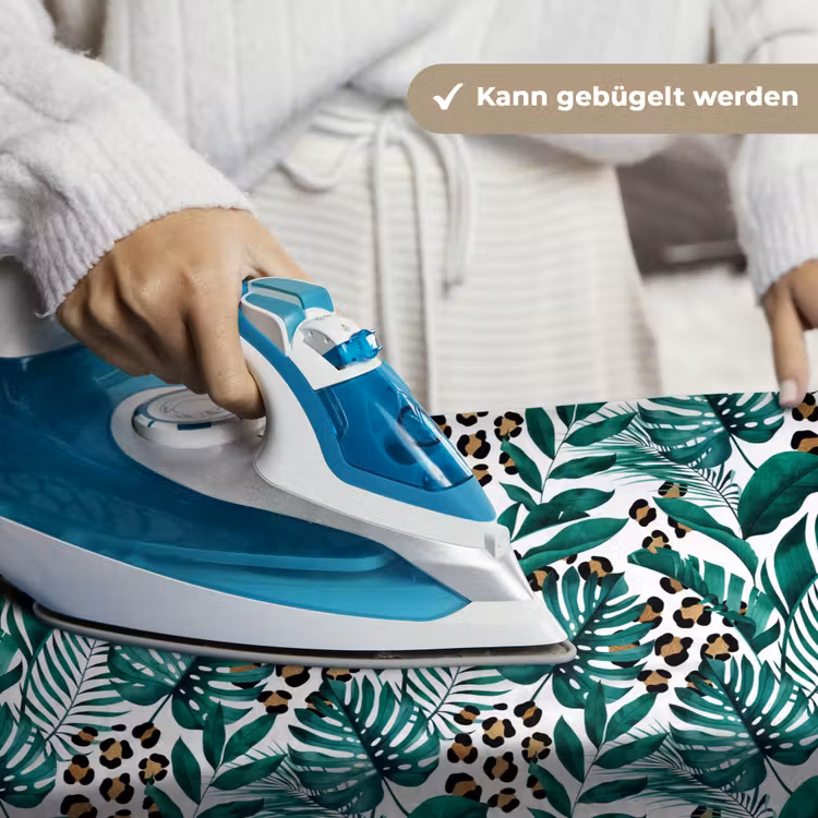 Palmblad - Panterprint - Tropical Wandkleed katoen klein -tsfeer9_DE