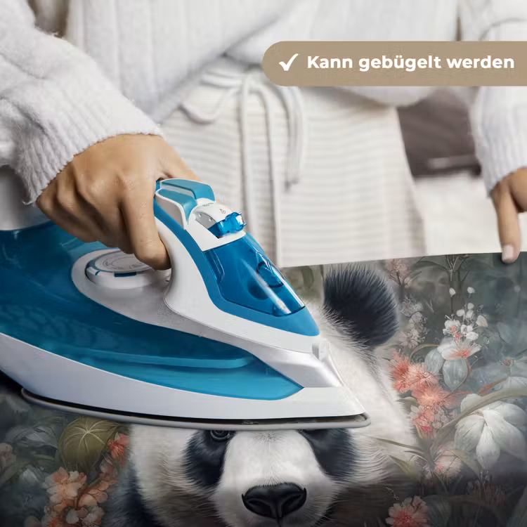 Panda - Wilde dieren - Bloemen - Natuur Wandkleed katoen klein -tsfeer9_DE