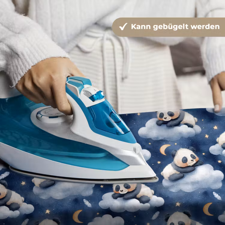 Panda's - Slapen - Blauw Wandkleed katoen klein 269 -tsfeer9_DE