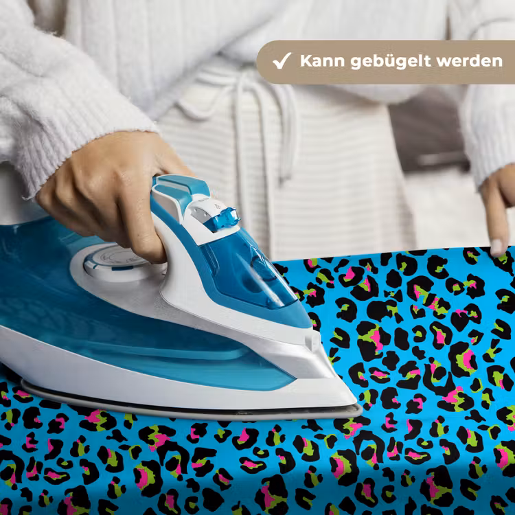 Panter - Blauw - Neon Wandkleed katoen klein 269 -tsfeer9_DE