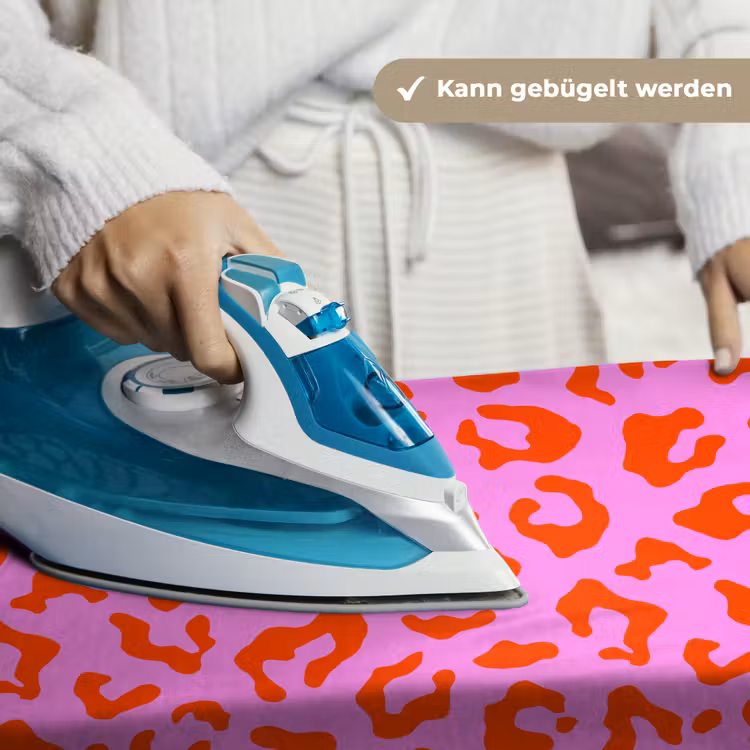 Panter - Rood - Roze Wandkleed katoen klein 269 -tsfeer9_DE
