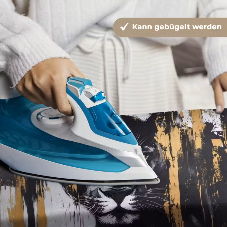 Panter - Zwart - Abstract - Verfstreken Wandkleed katoen klein -tsfeer9_DE