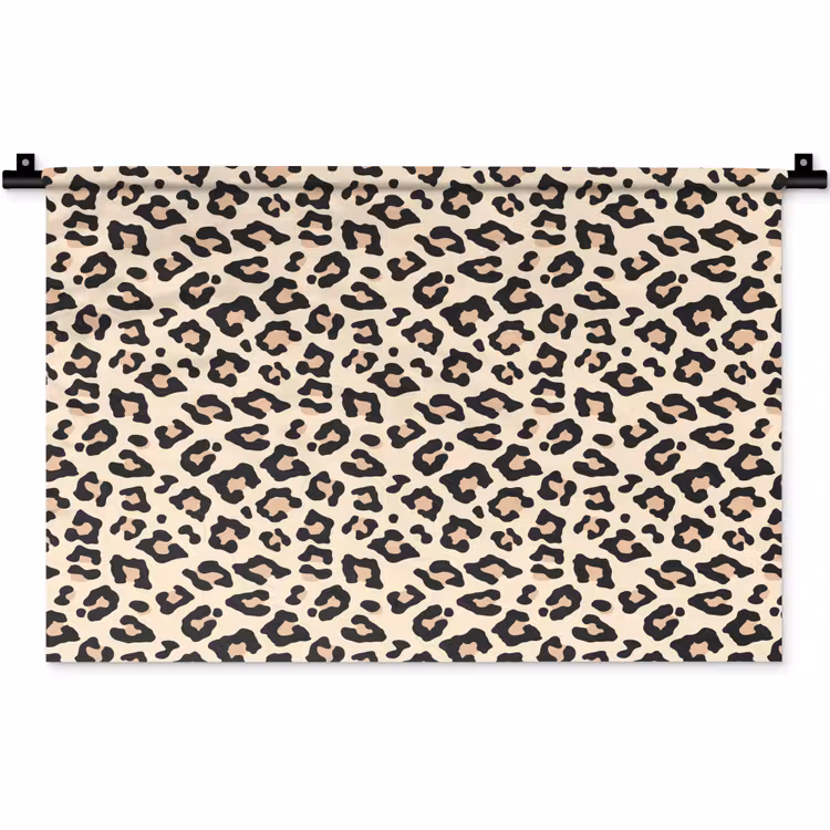 Panterprint - Patroon - Bruin Wandkleed katoen klein 269 -zz3d