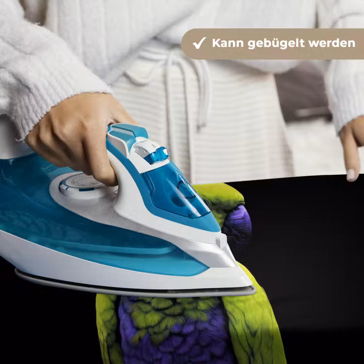 Papegaai - Veren - Opvallend - Groen Wandkleed katoen klein -tsfeer9_DE