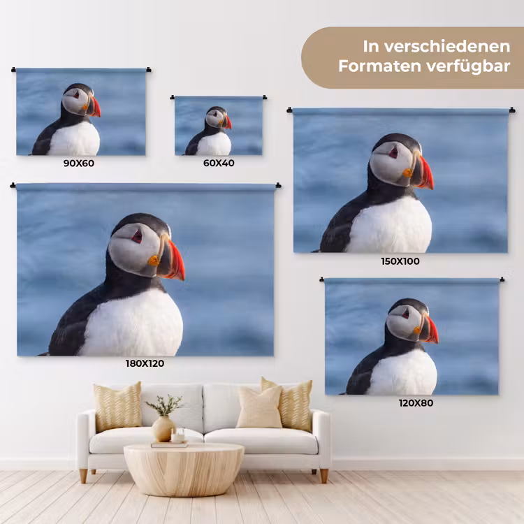 Papegaaiduiker - Portret - Natuur Wandkleed katoen klein -tsfeer8_DE