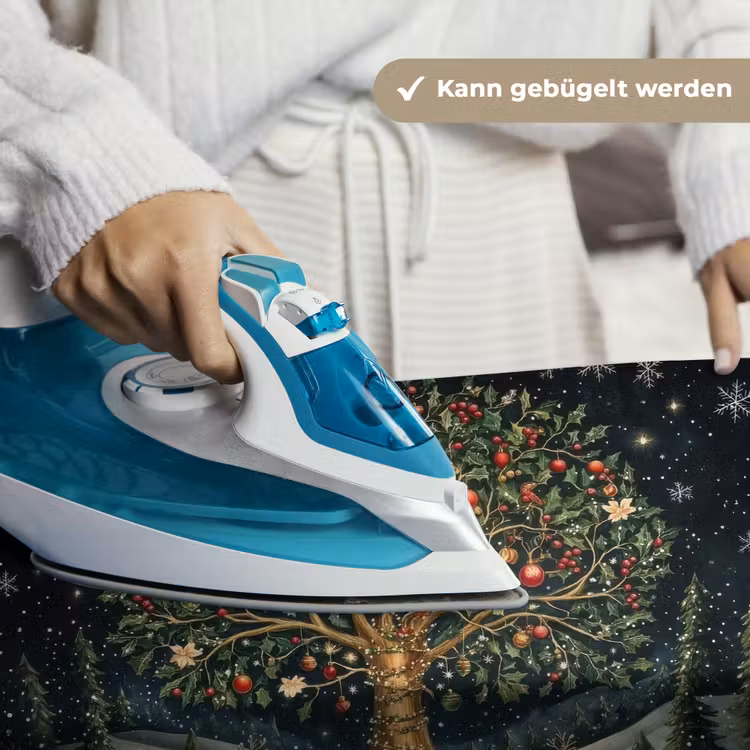 Feestboom - Winterhemel - Kleurrijk Wandkleed katoen klein -tsfeer9_DE