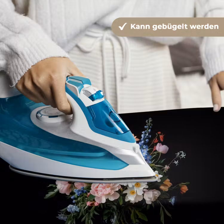 Pastel - Bloemen - Glazen - Vaas Wandkleed katoen klein -tsfeer9_DE