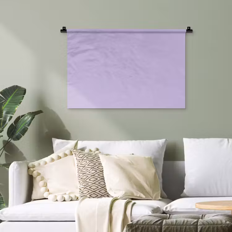 Pastel - Lilac - Paars Wandkleed katoen klein 269 -sfeer7