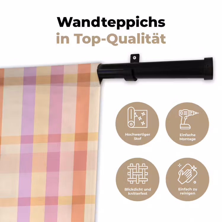 Pastel - uitpatroon - Geometrisch Wandkleed katoen klein 269 -tsfeer2_DE