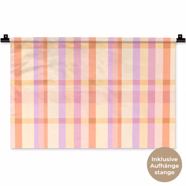 Pastel - uitpatroon - Geometrisch Wandkleed katoen klein 269 -t3d_DE